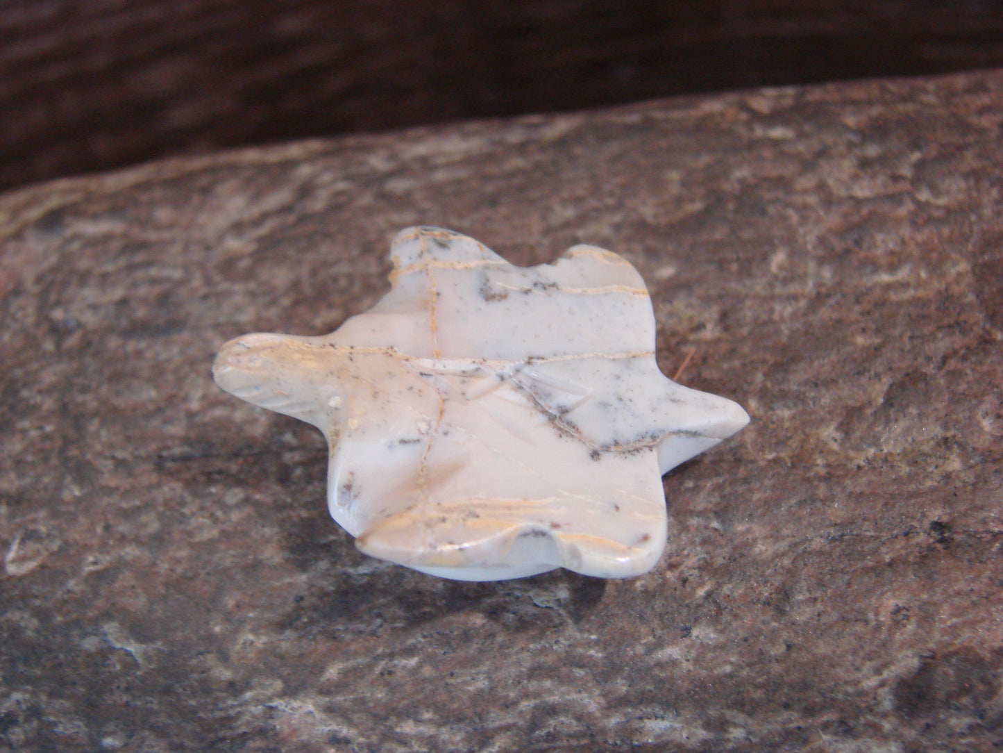 Native American Indian Hand Carved Fish Rock Ant Eater Fetish - B. Phillips