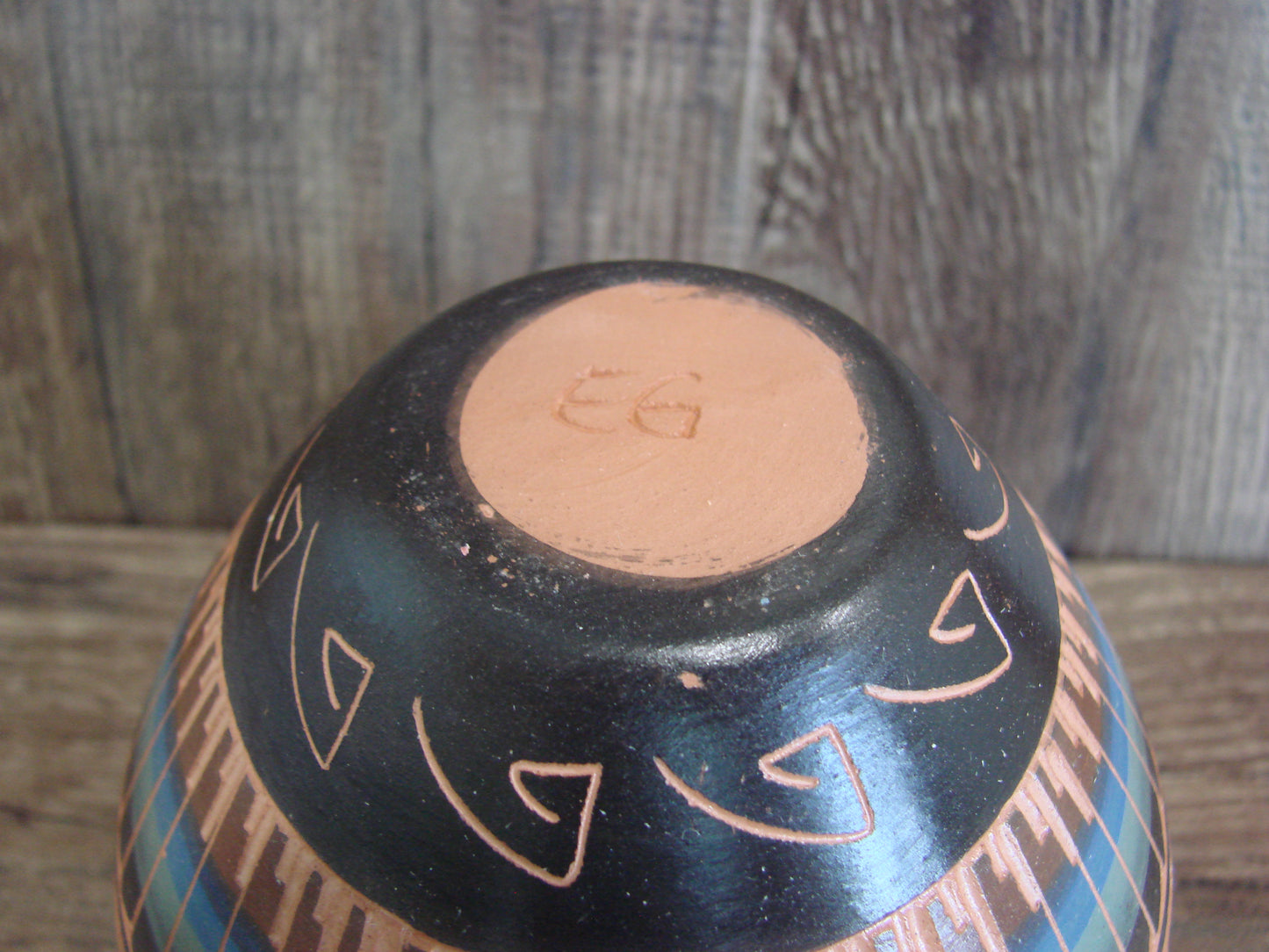 Native American Hand Etched & Hand Painted Pottery - Gilmore