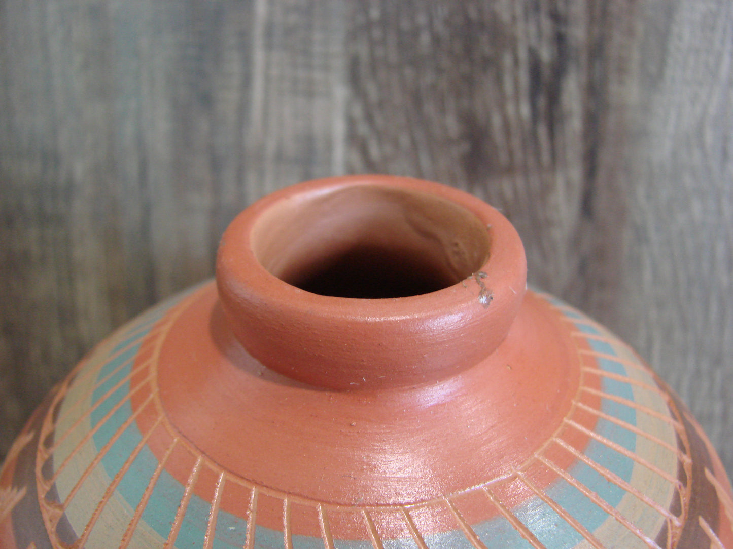 Native American Hand Etched & Hand Painted Pottery - Gilmore