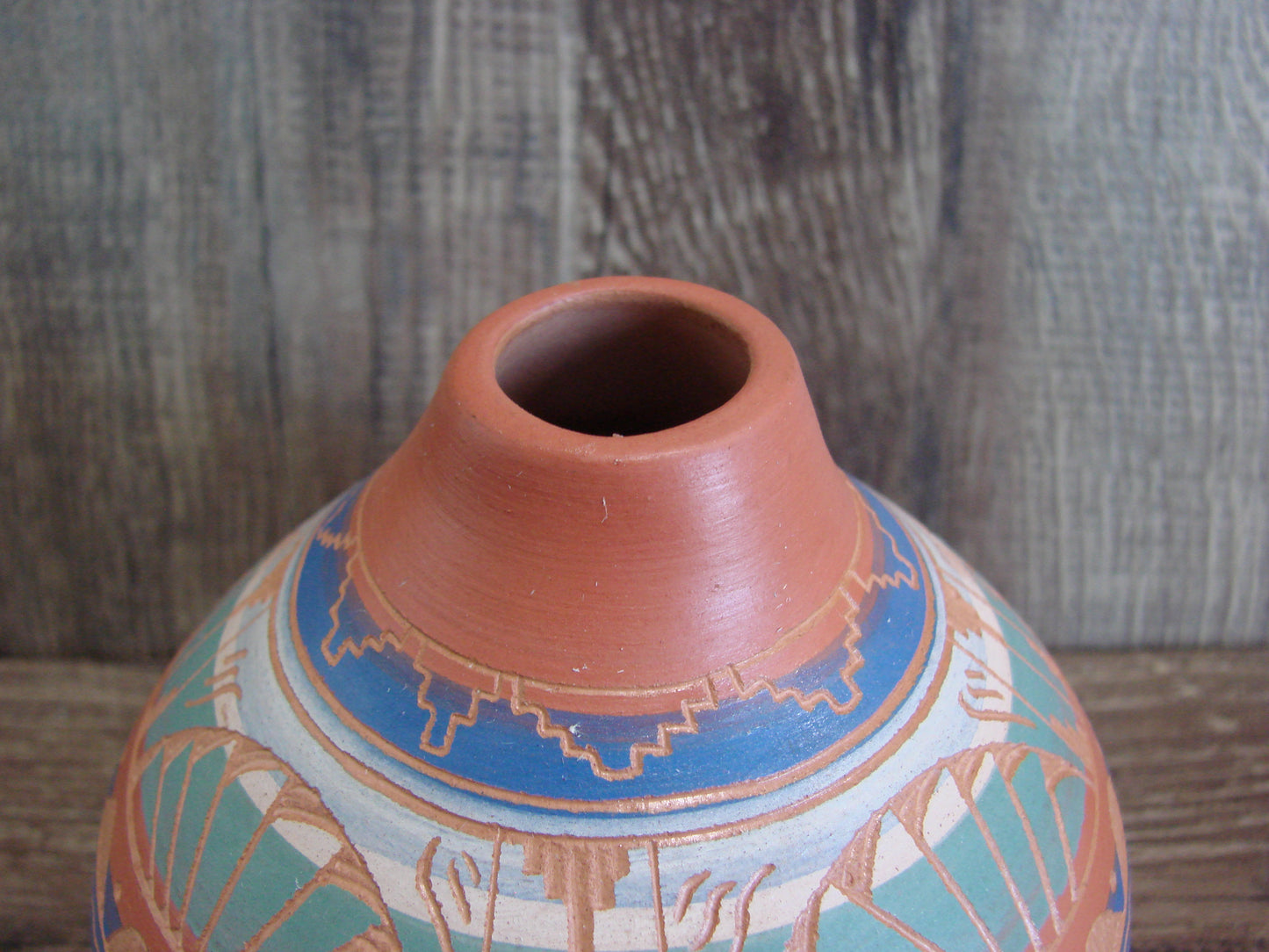 Native American Hand Etched & Hand Painted Pottery - Gilmore