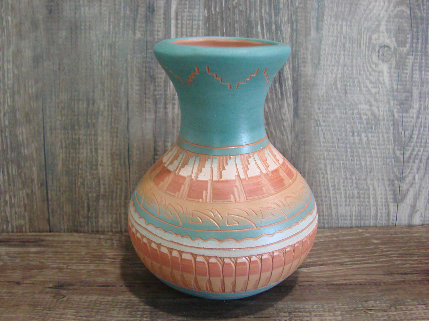 Native American Hand Etched & Hand Painted Pottery - Gilmore