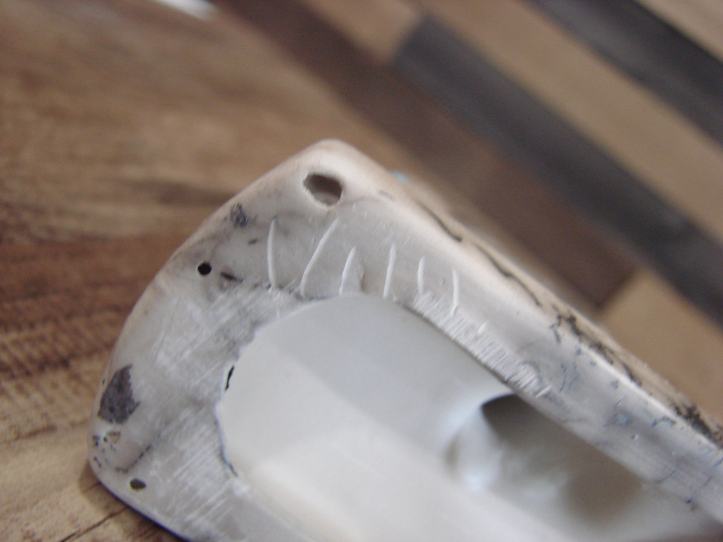 Native American Pottery Horse Hair Kokopelli Sculpture by Vail