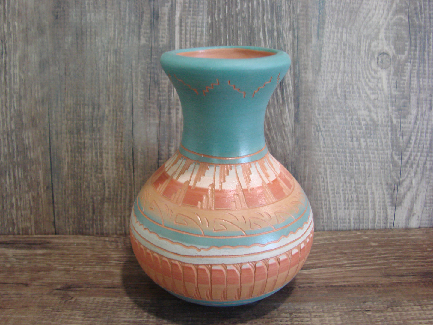 Native American Hand Etched & Hand Painted Pottery - Gilmore