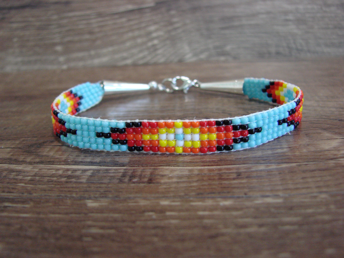 Native American Hand Beaded Bracelet by Cleveland