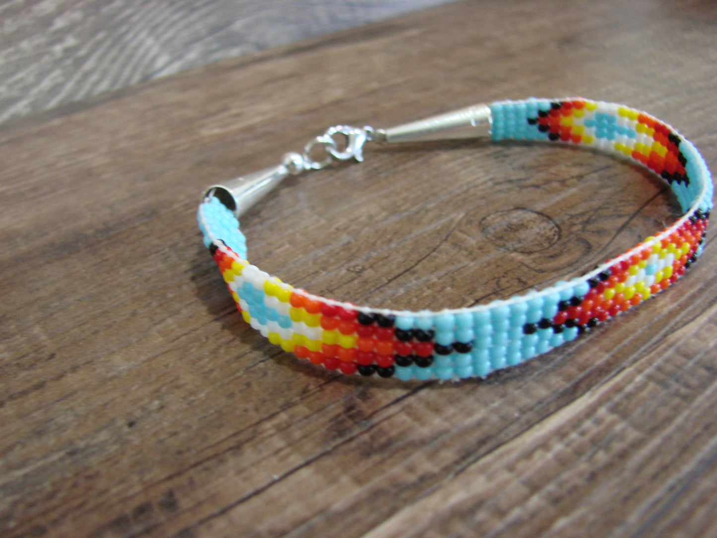 Native American Hand Beaded Bracelet by Cleveland