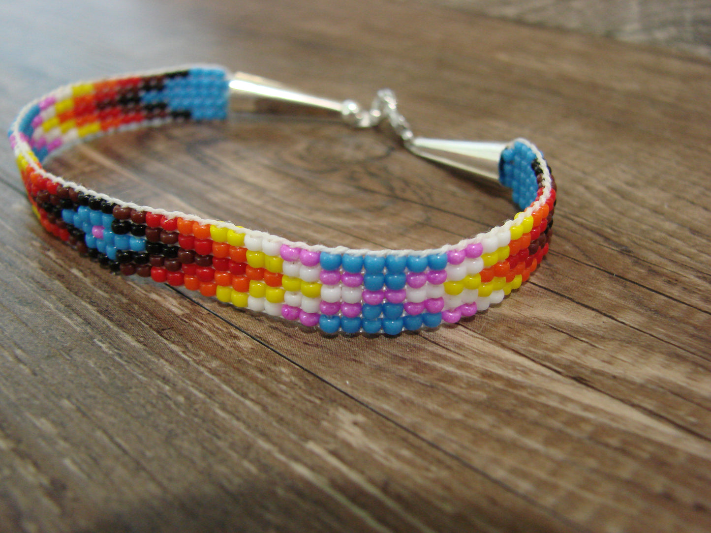 Native American Hand Beaded Bracelet by Cleveland