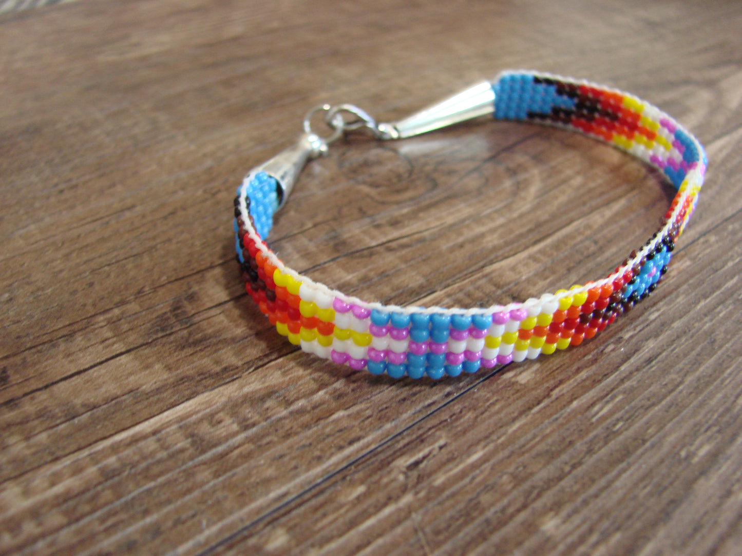 Native American Hand Beaded Bracelet by Cleveland