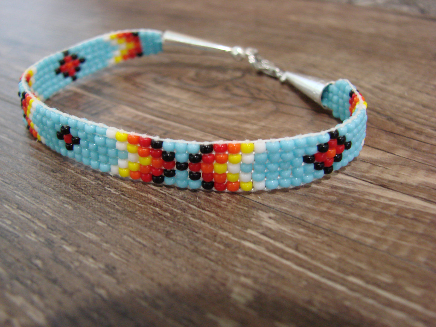 Native American Hand Beaded Bracelet by Cleveland