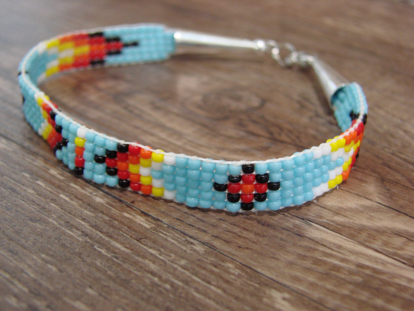 Native American Hand Beaded Bracelet by Cleveland