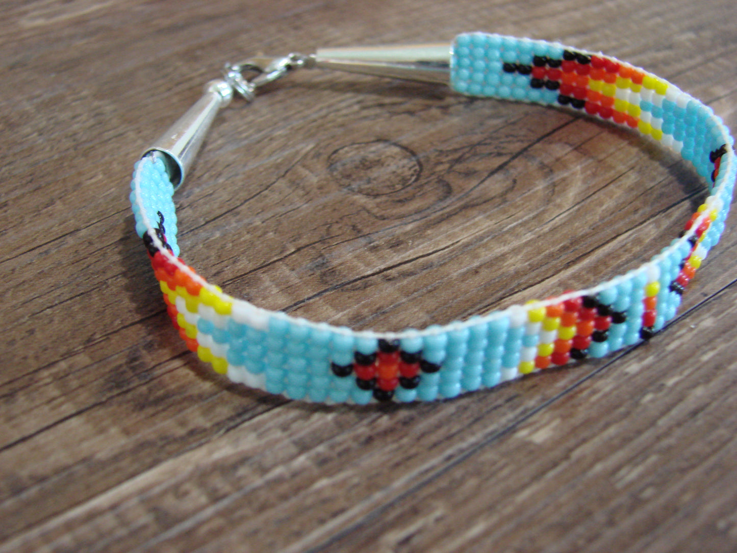 Native American Hand Beaded Bracelet by Cleveland