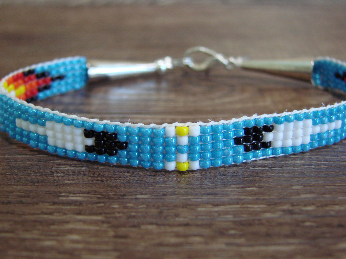 Native American Hand Beaded Bracelet by Cleveland