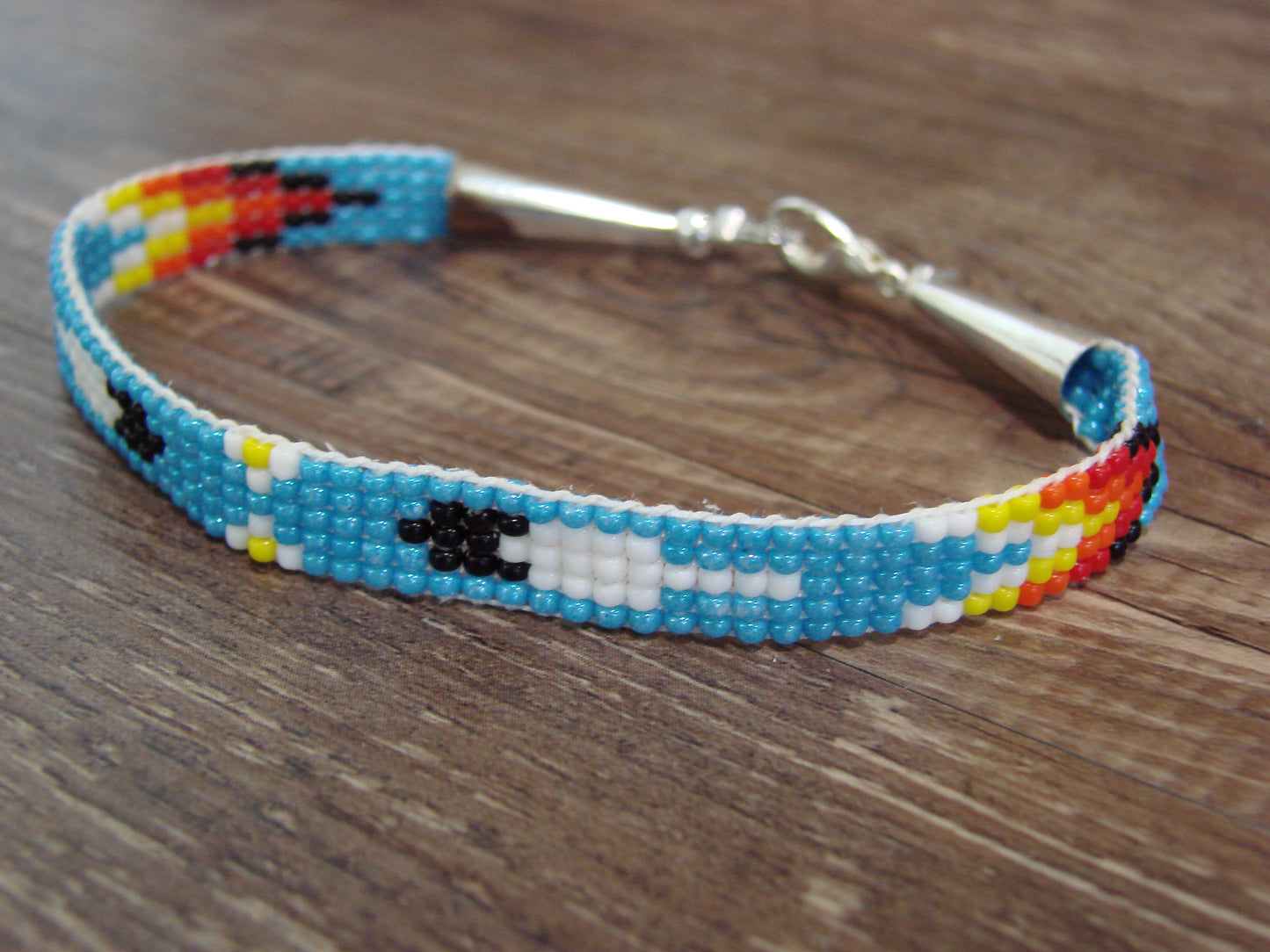 Native American Hand Beaded Bracelet by Cleveland