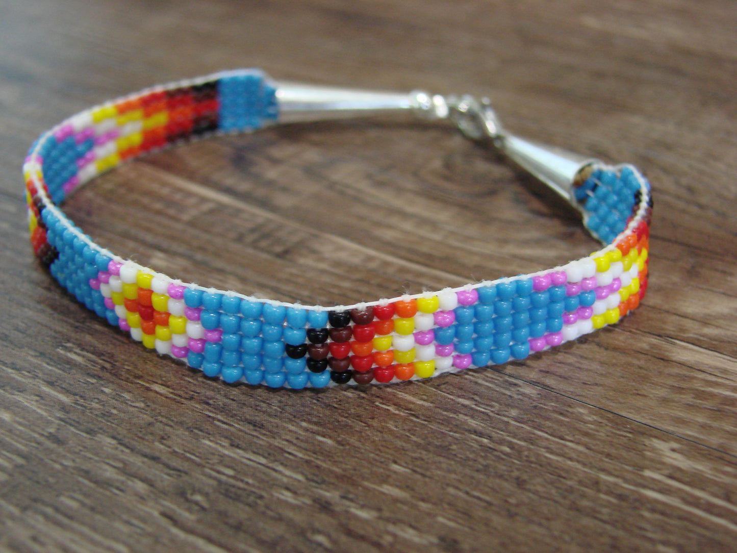 Native American Hand Beaded Bracelet by Cleveland