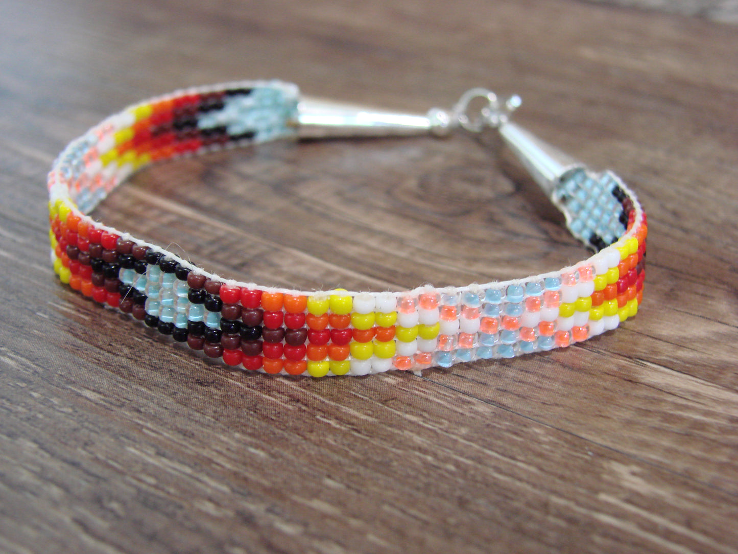 Native American Hand Beaded Bracelet by Cleveland
