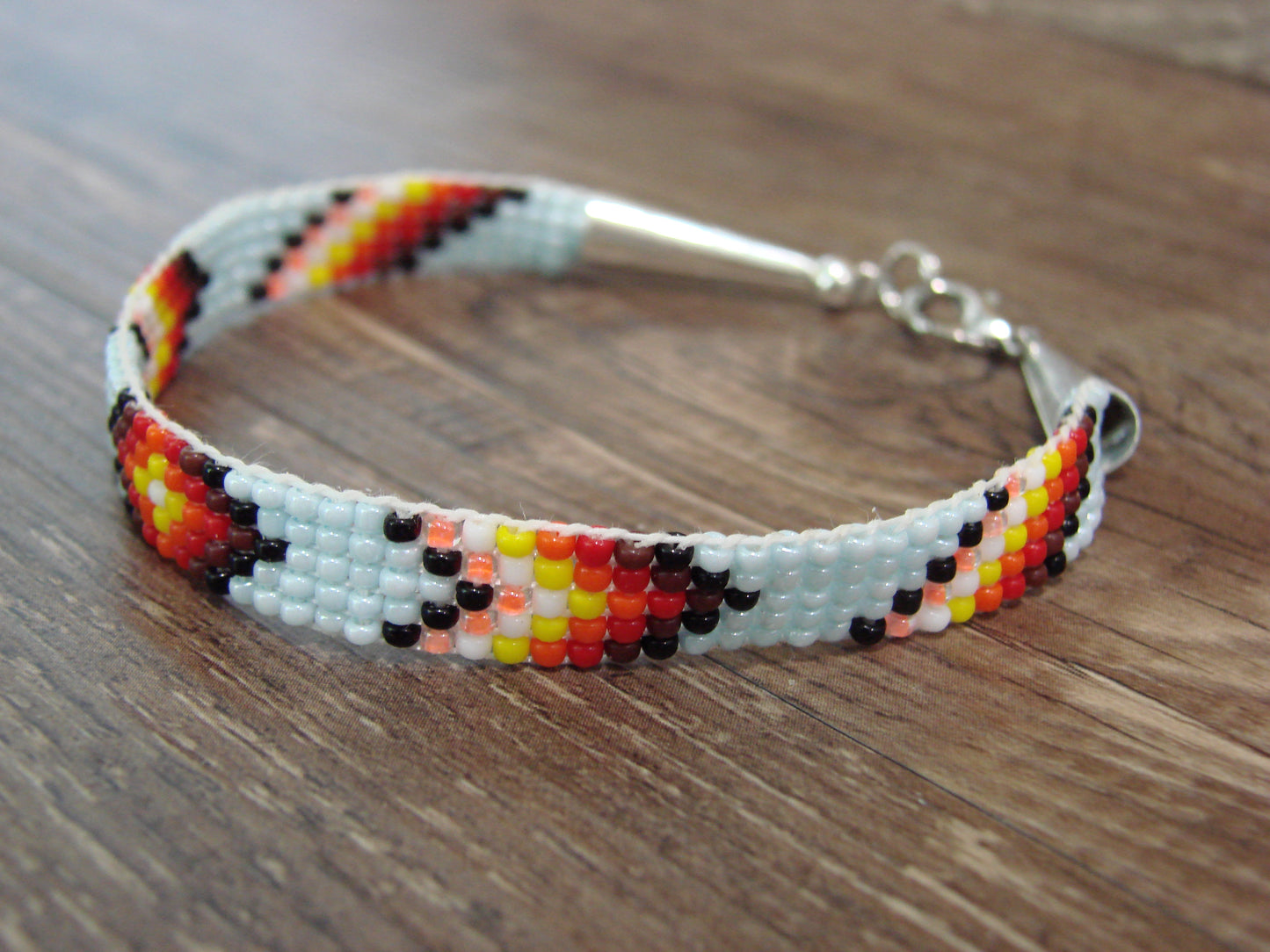 Native American Hand Beaded Bracelet by Cleveland