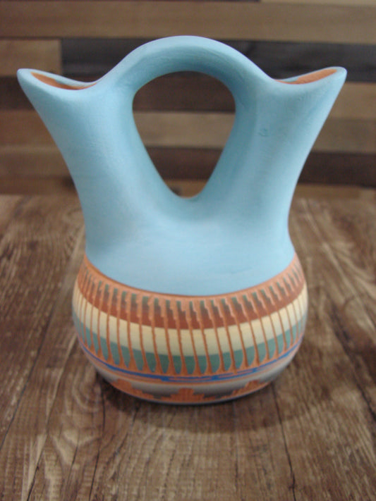 Native American Navajo Hand Etched Wedding Vase - Charlie