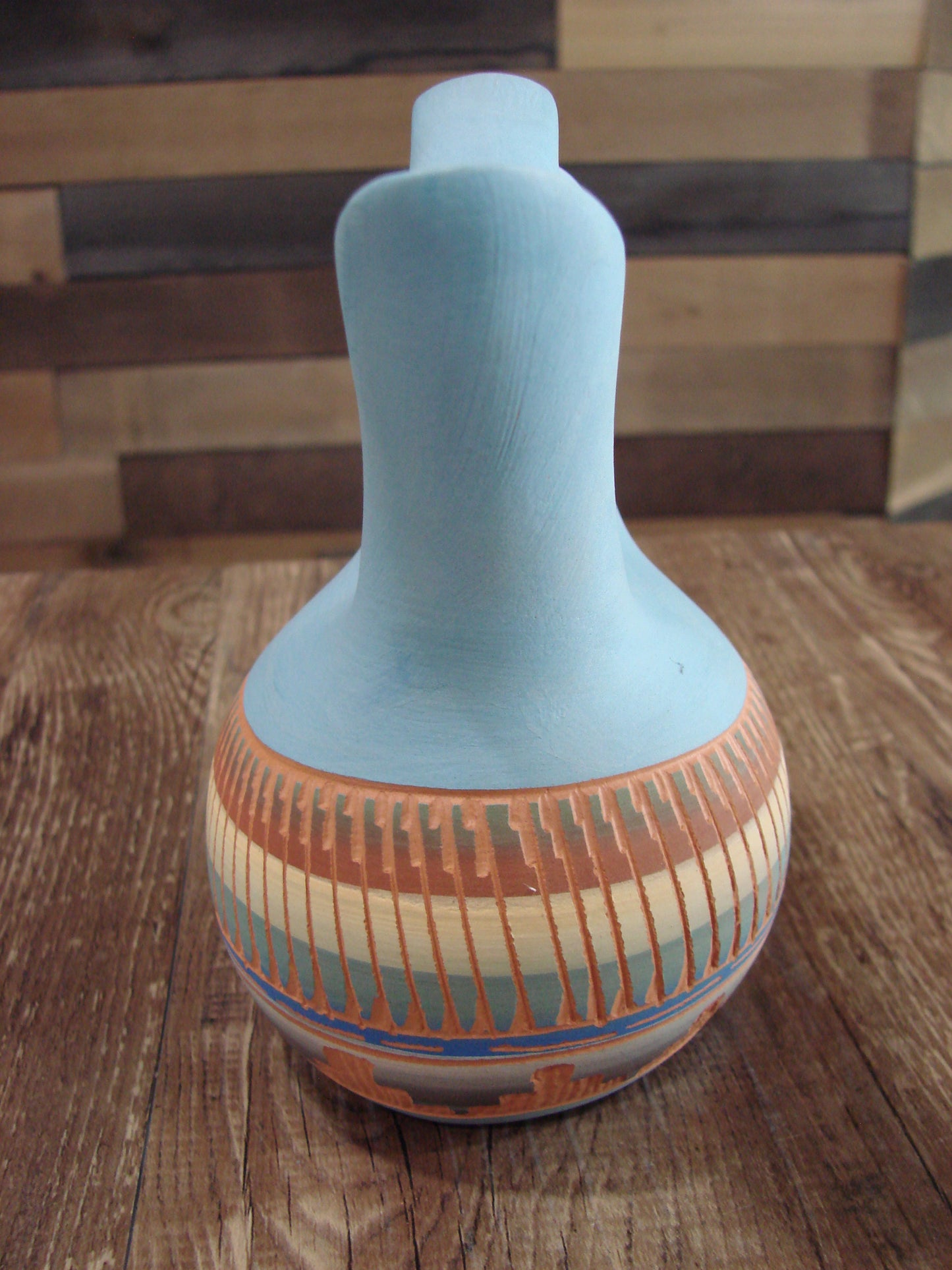 Native American Navajo Hand Etched Wedding Vase - Charlie