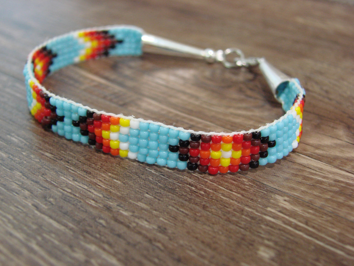 Native American Hand Beaded Bracelet by Cleveland