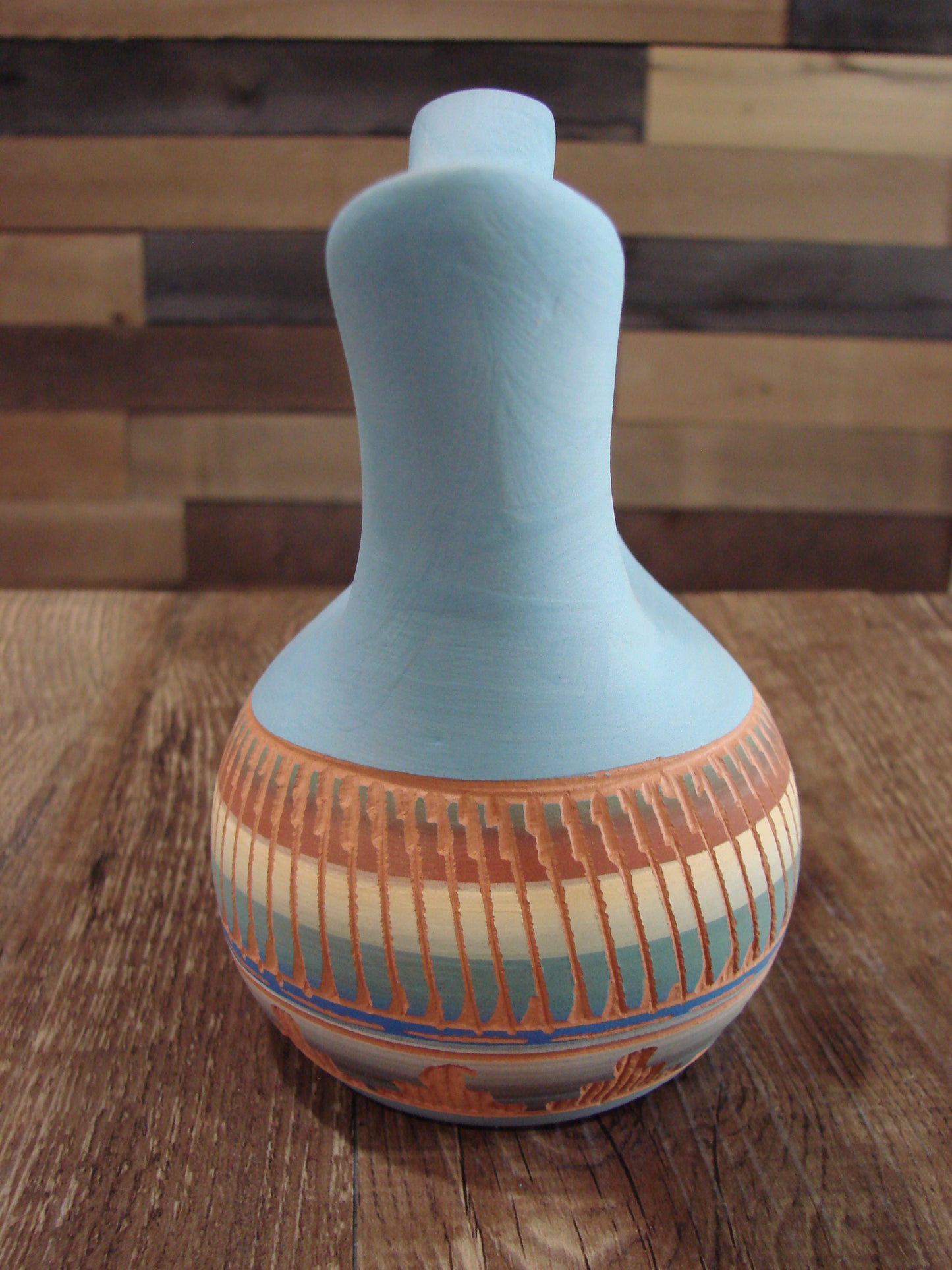 Native American Navajo Hand Etched Wedding Vase - Charlie