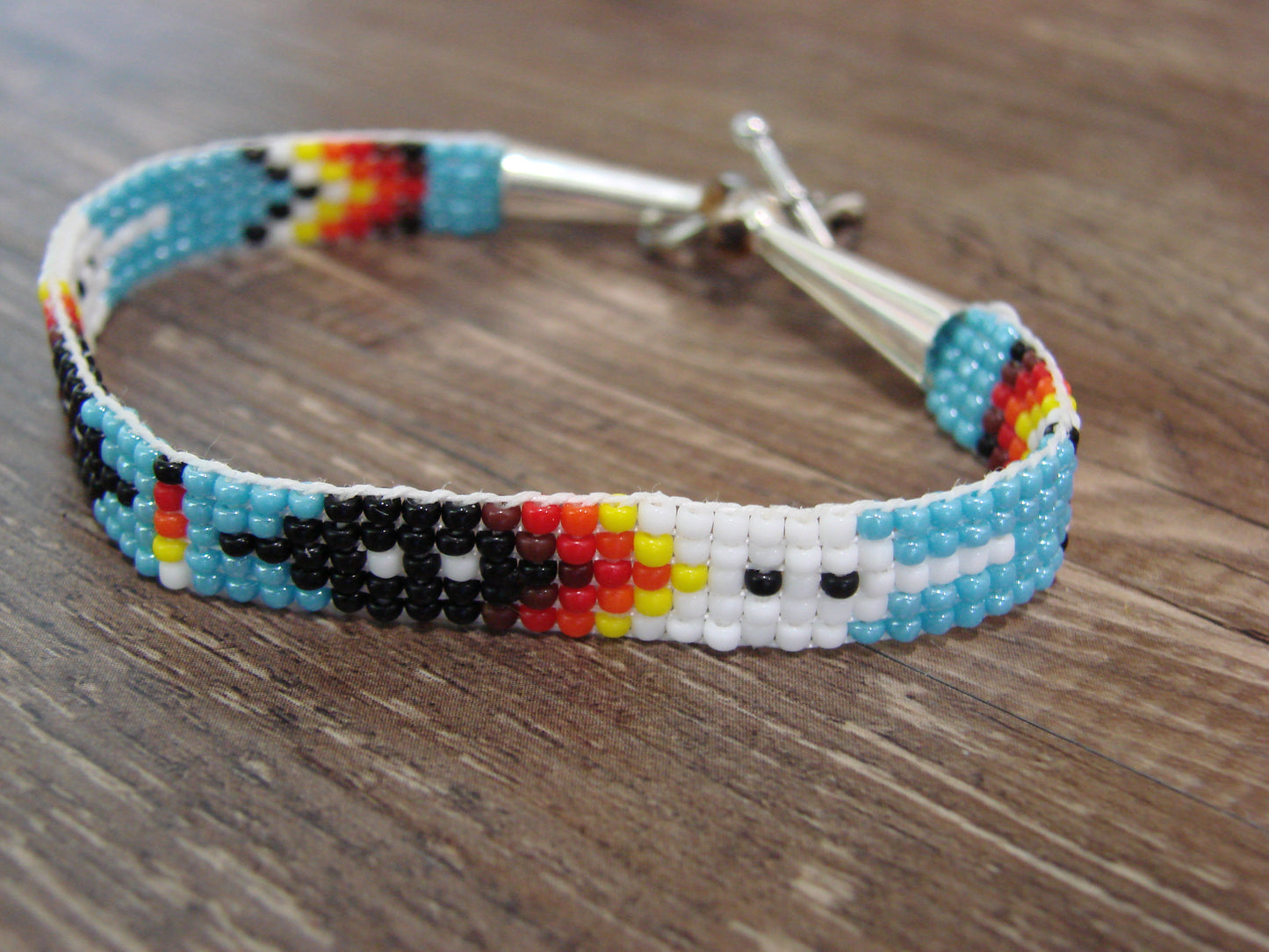 Native American Hand Beaded Bracelet by Cleveland
