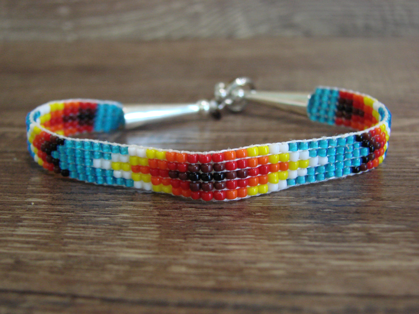 Native American Hand Beaded Bracelet by Cleveland