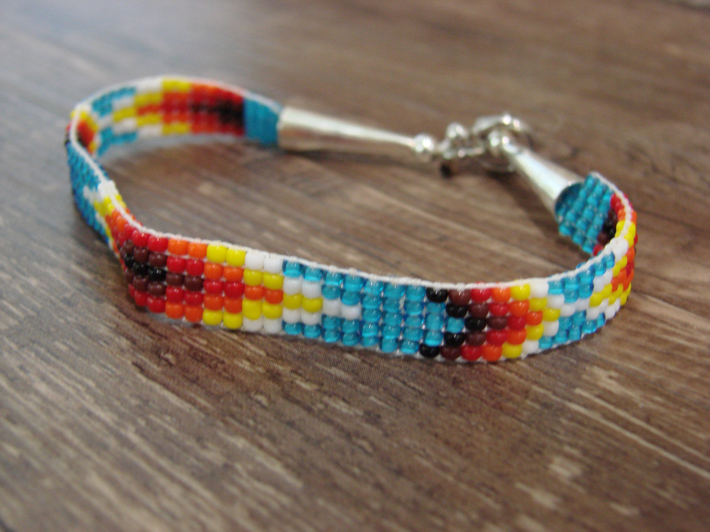 Native American Hand Beaded Bracelet by Cleveland