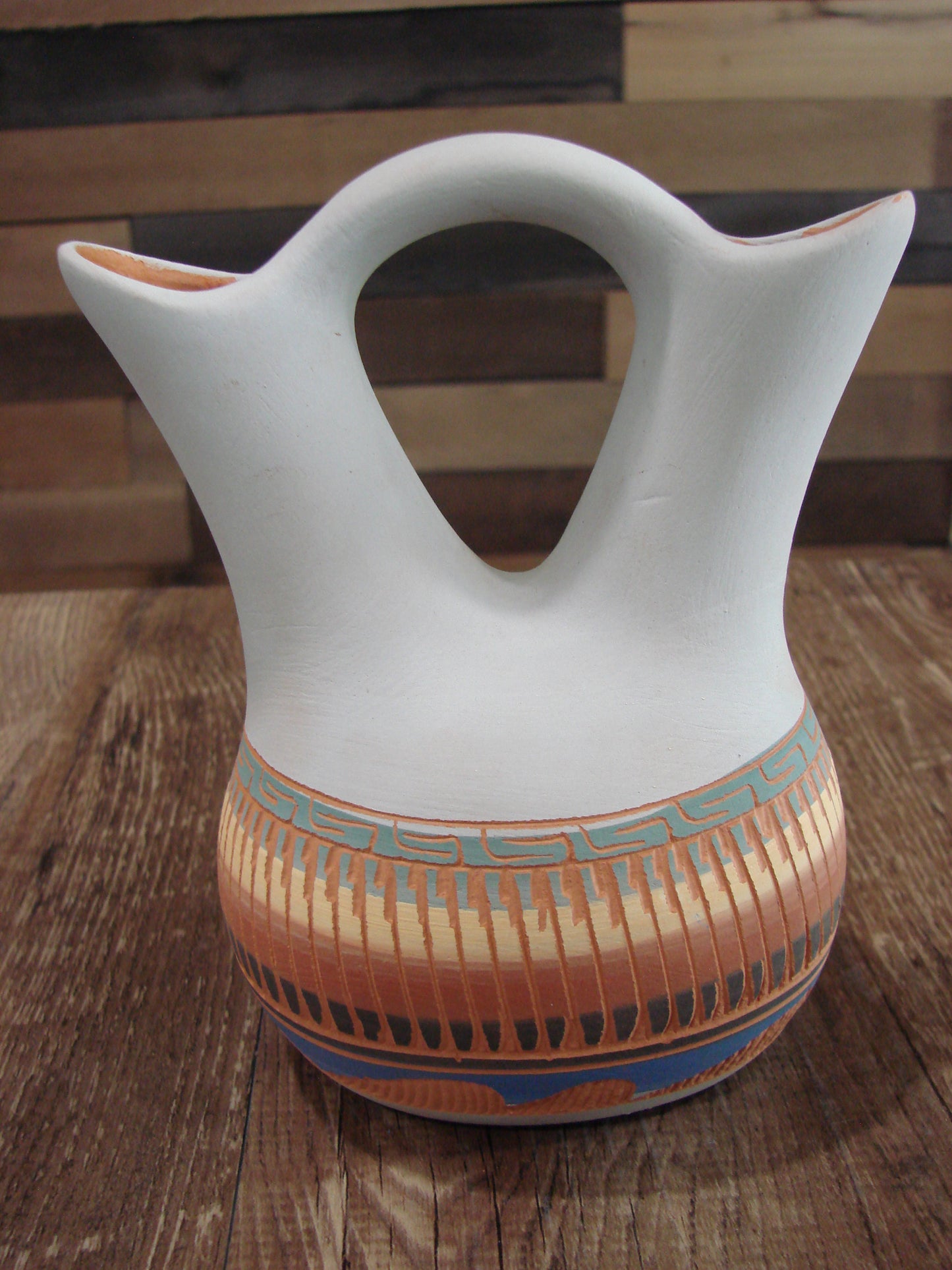 Native American Navajo Hand Etched Wedding Vase - Charlie