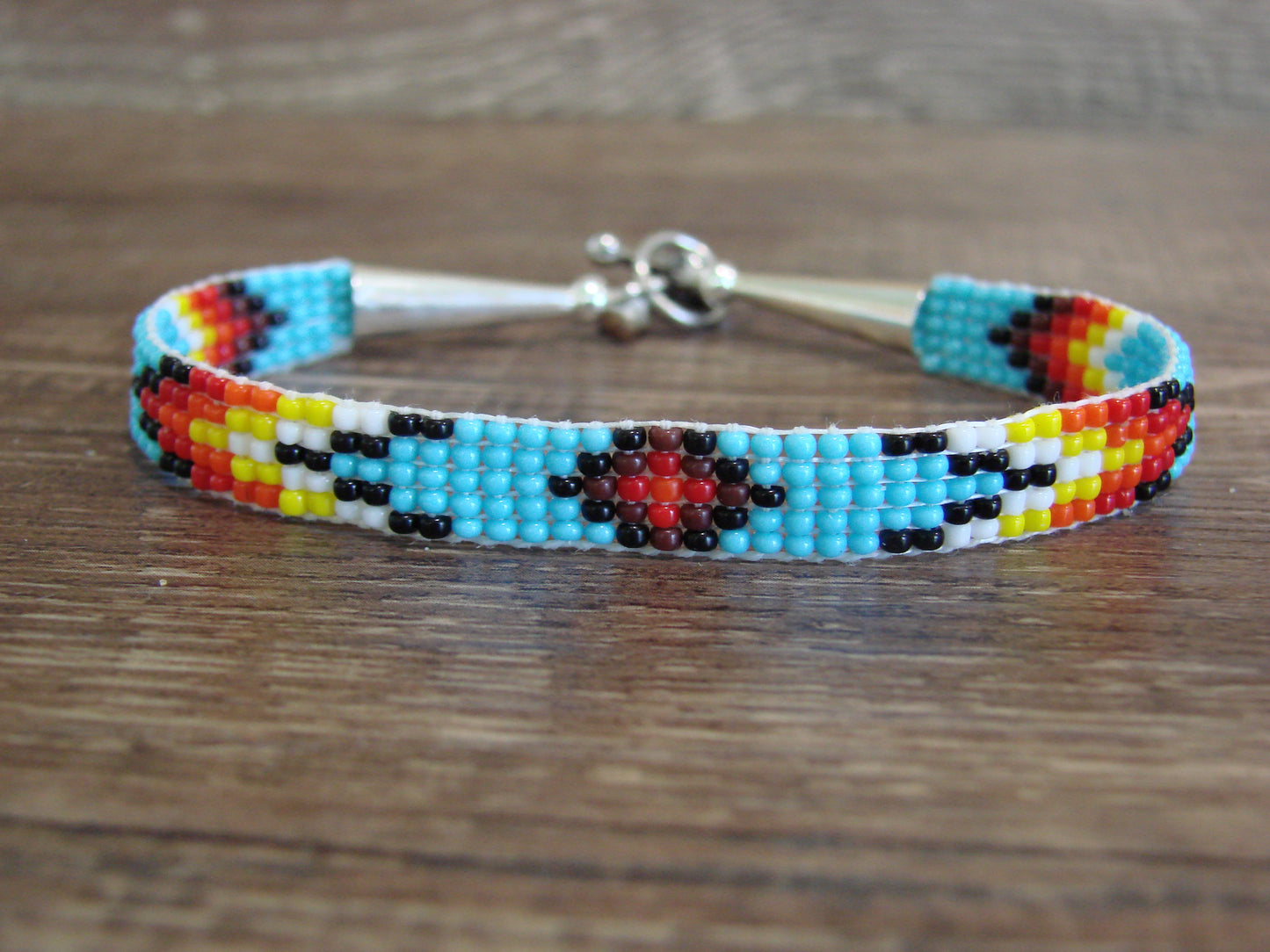 Native American Hand Beaded Bracelet by Cleveland