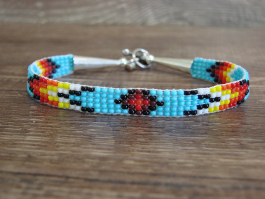 Native American Hand Beaded Bracelet by Cleveland