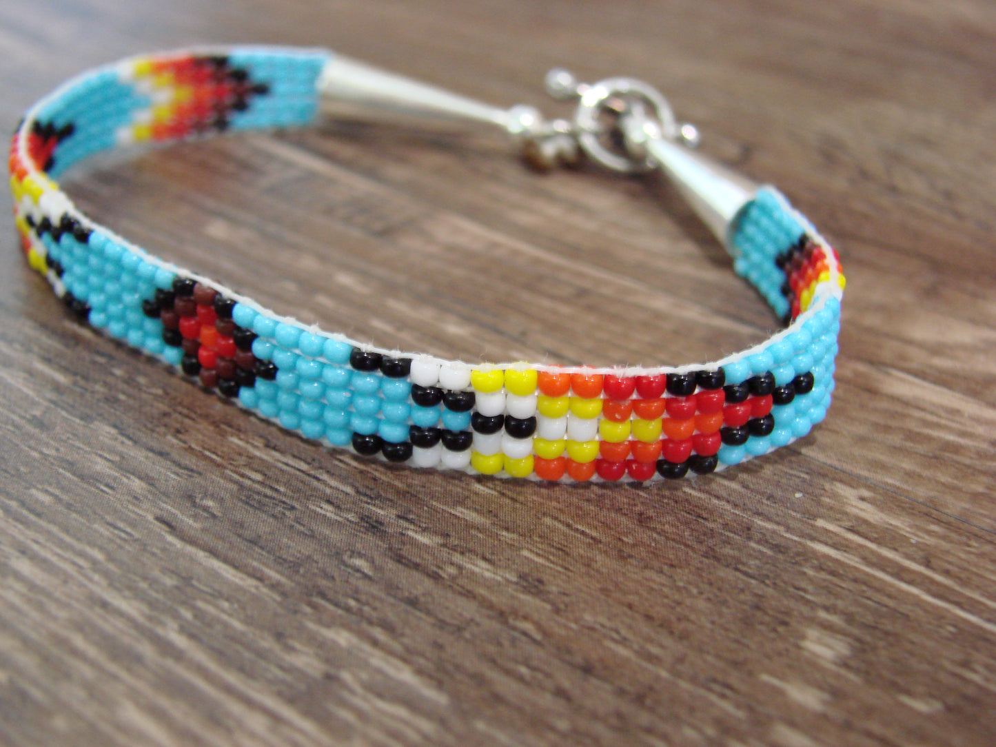 Native American Hand Beaded Bracelet by Cleveland