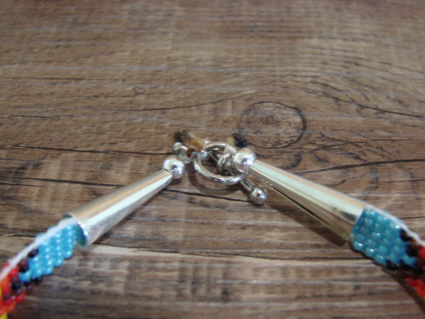 Native American Hand Beaded Bracelet by Cleveland