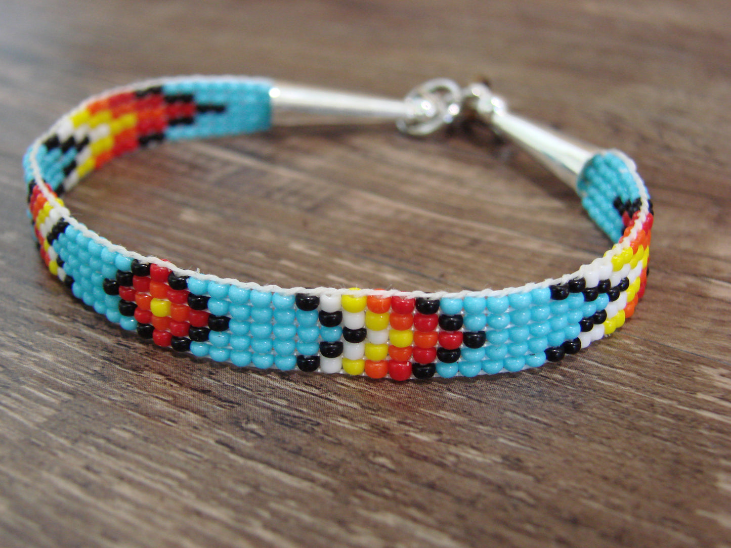 Native American Hand Beaded Bracelet by Cleveland