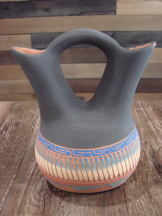 Native American Navajo Hand Etched Wedding Vase - Charlie
