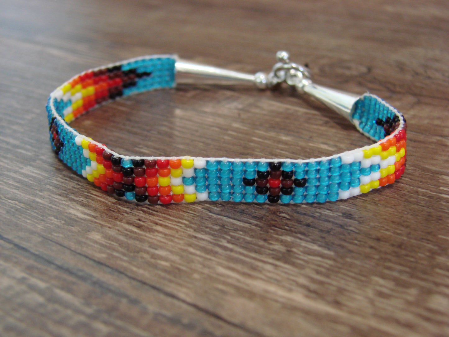 Native American Hand Beaded Bracelet by Cleveland