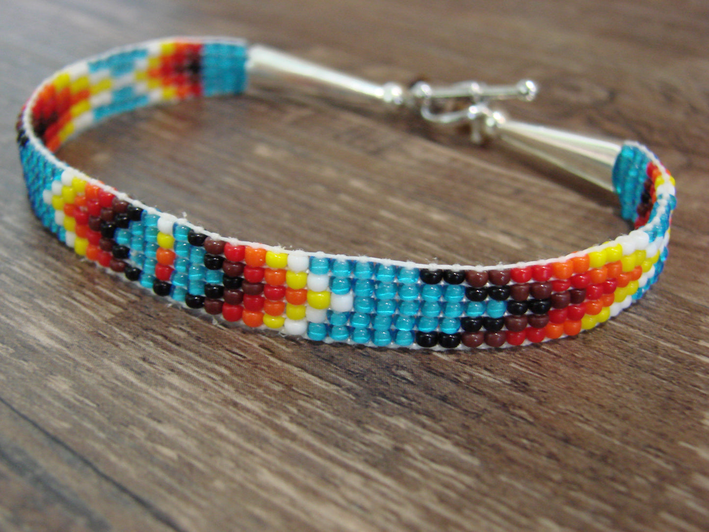 Native American Hand Beaded Bracelet by Cleveland