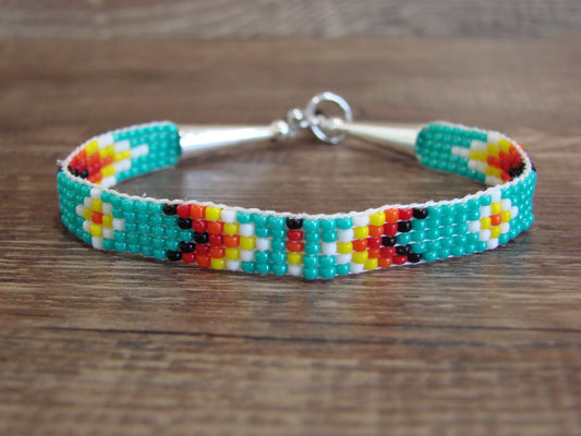 Native American Hand Beaded Bracelet by Cleveland