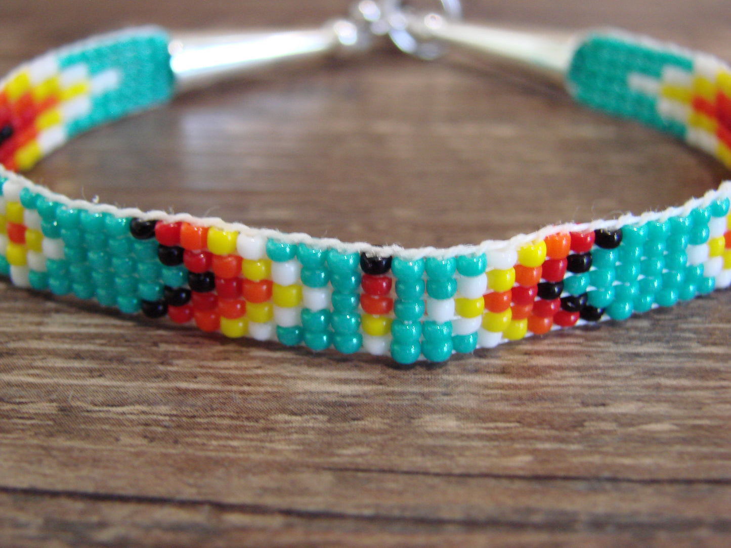 Native American Hand Beaded Bracelet by Cleveland