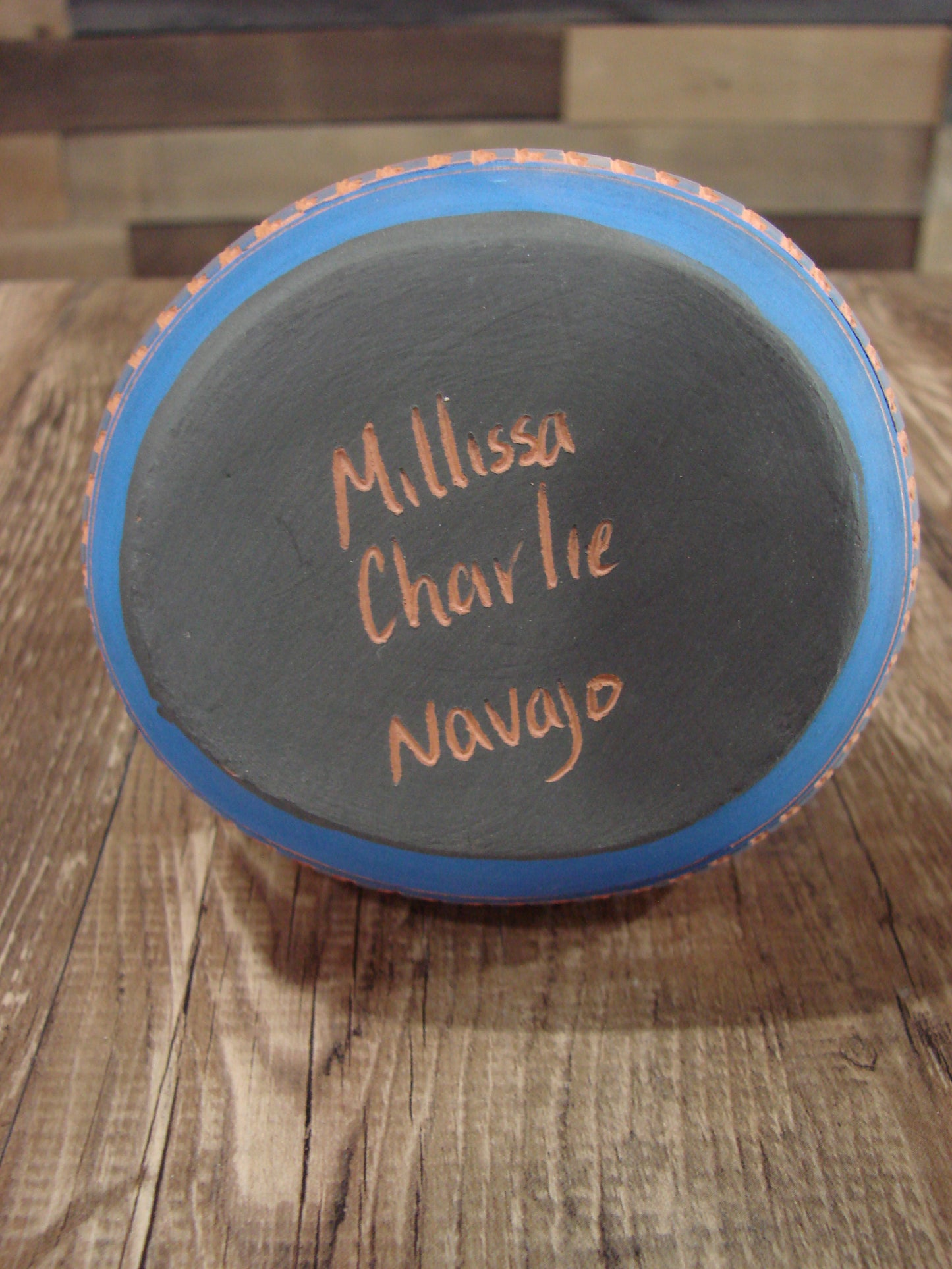 Native American Navajo Hand Etched Wedding Vase - Charlie