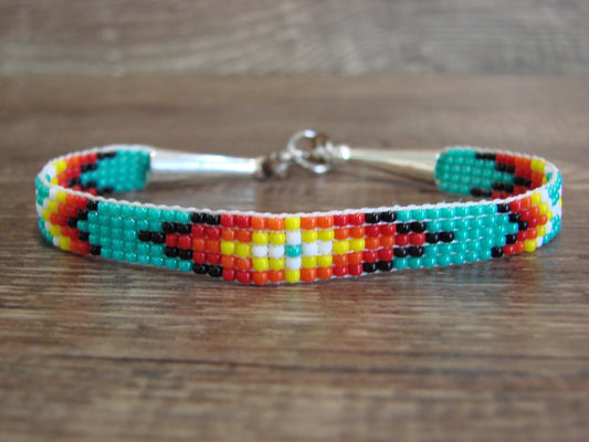 Native American Hand Beaded Bracelet by Cleveland
