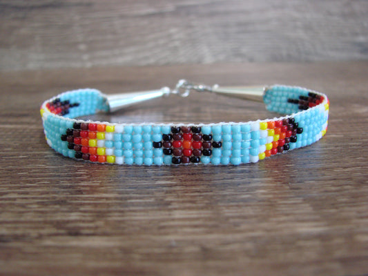 Native American Hand Beaded Bracelet by Cleveland