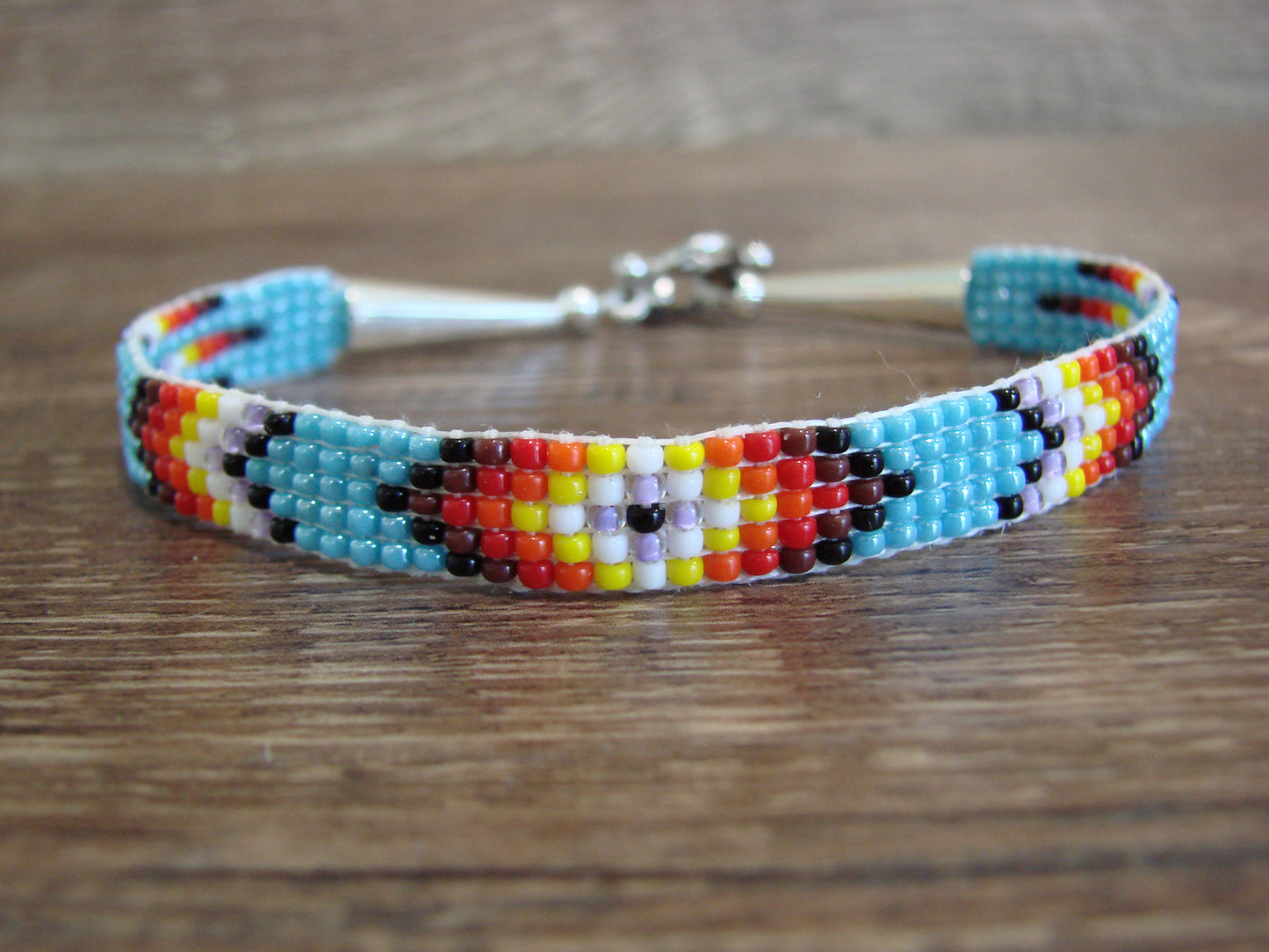 Native American Hand Beaded Bracelet by Cleveland