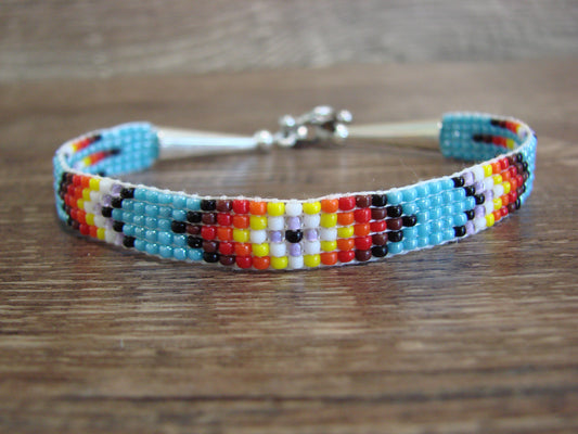 Native American Hand Beaded Bracelet by Cleveland