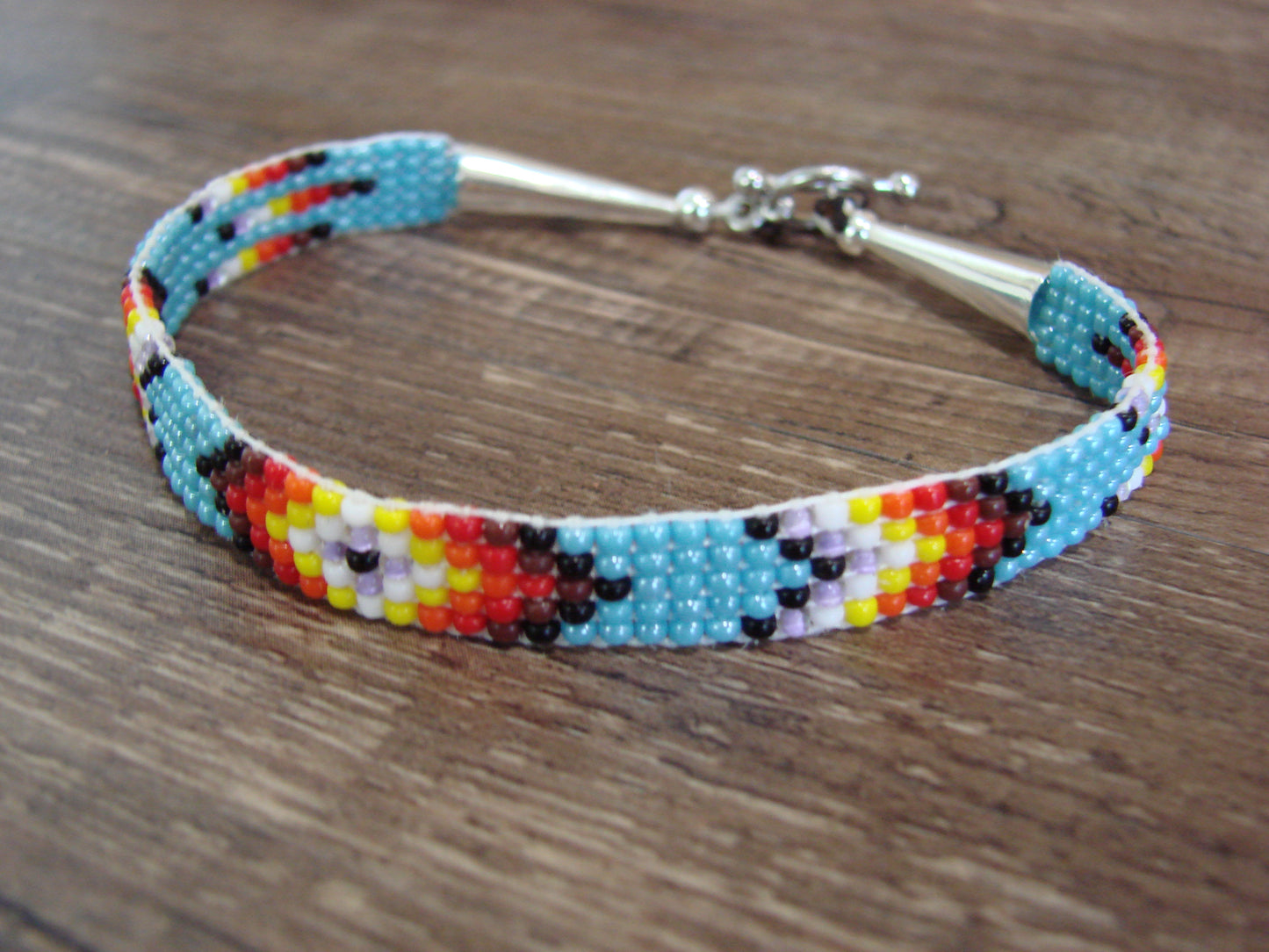 Native American Hand Beaded Bracelet by Cleveland