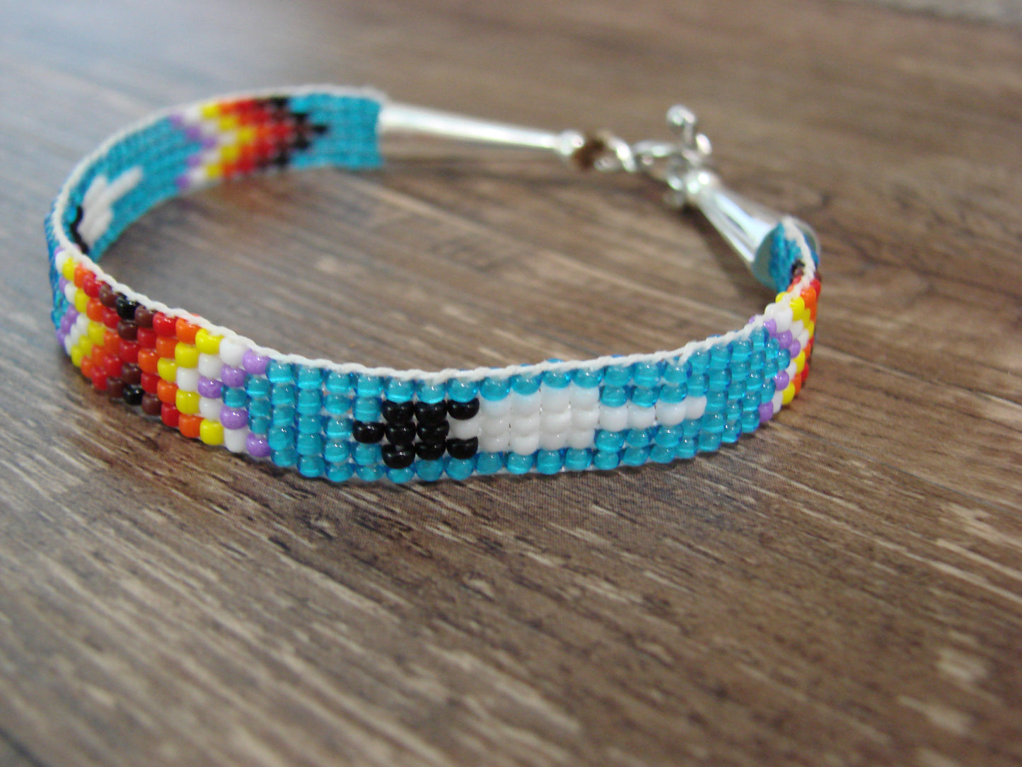 Native American Hand Beaded Bracelet by Cleveland