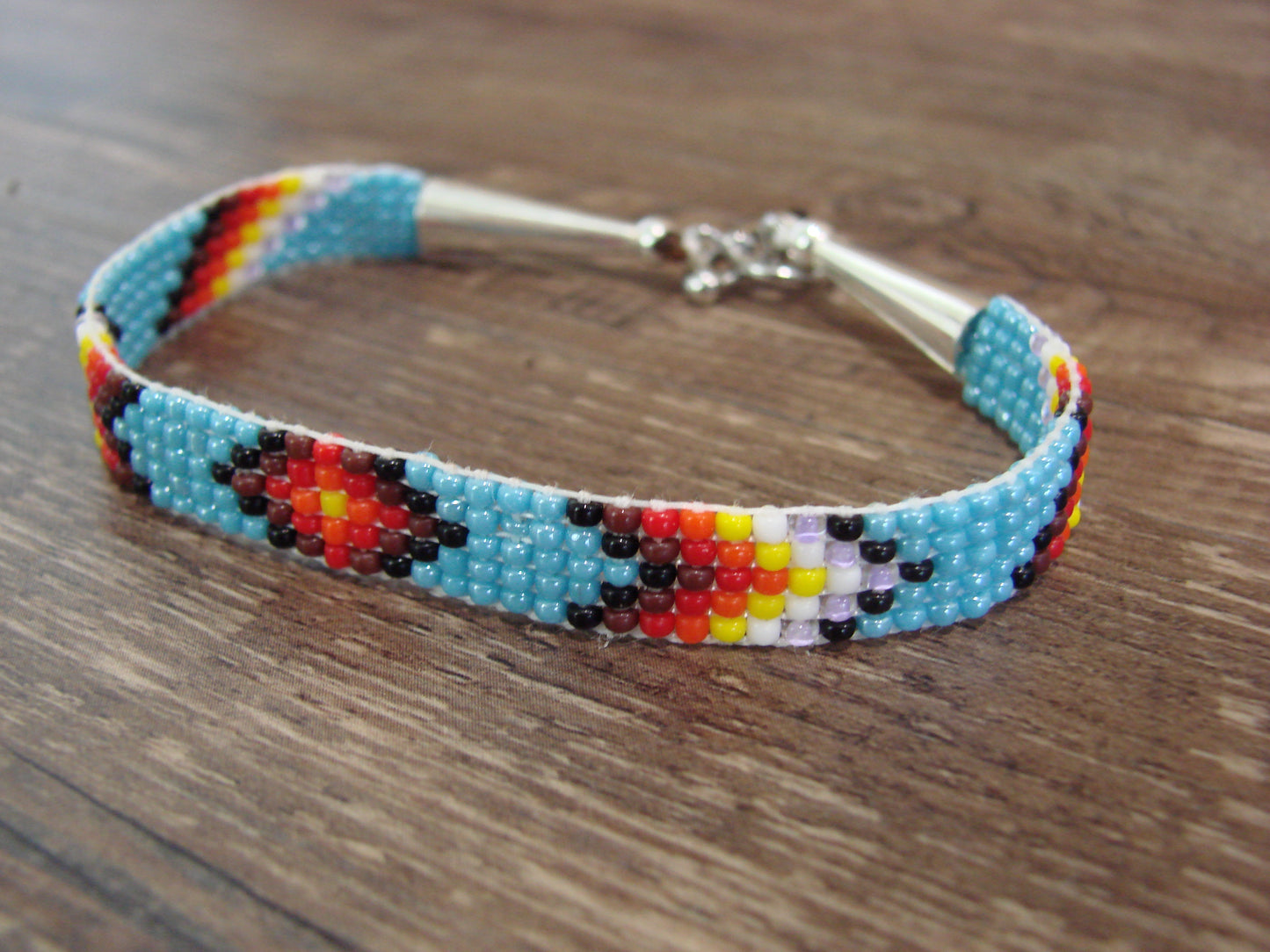 Native American Hand Beaded Bracelet by Cleveland