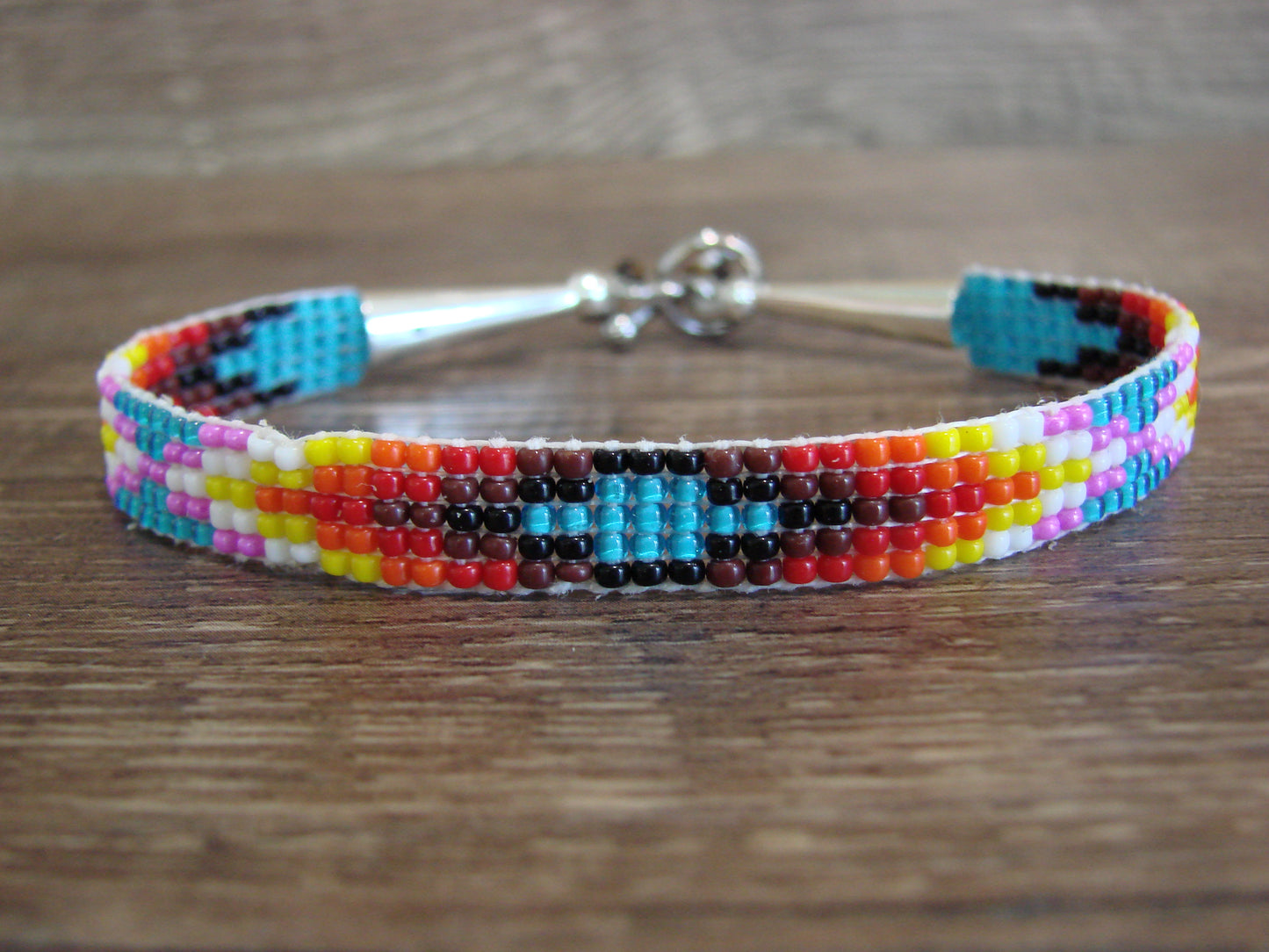 Native American Hand Beaded Bracelet by Cleveland