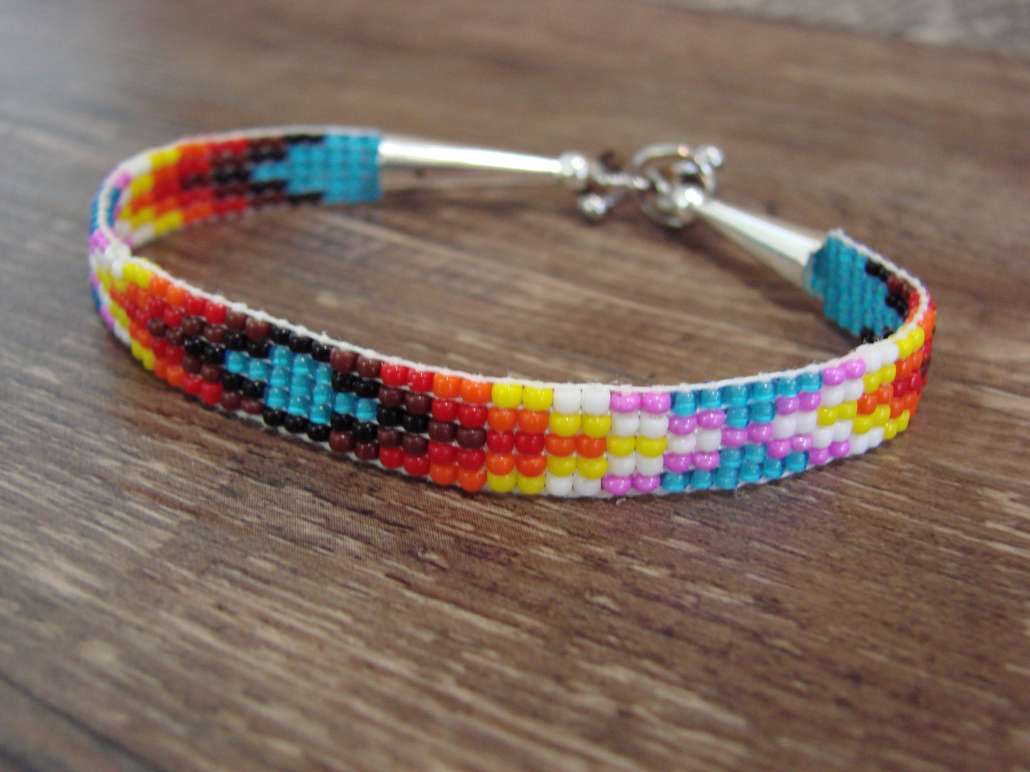 Native American Hand Beaded Bracelet by Cleveland