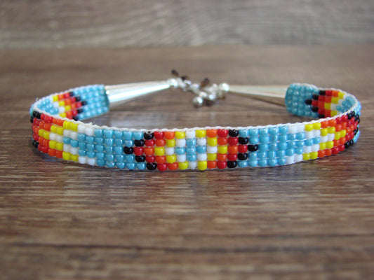 Native American Hand Beaded Bracelet by Cleveland