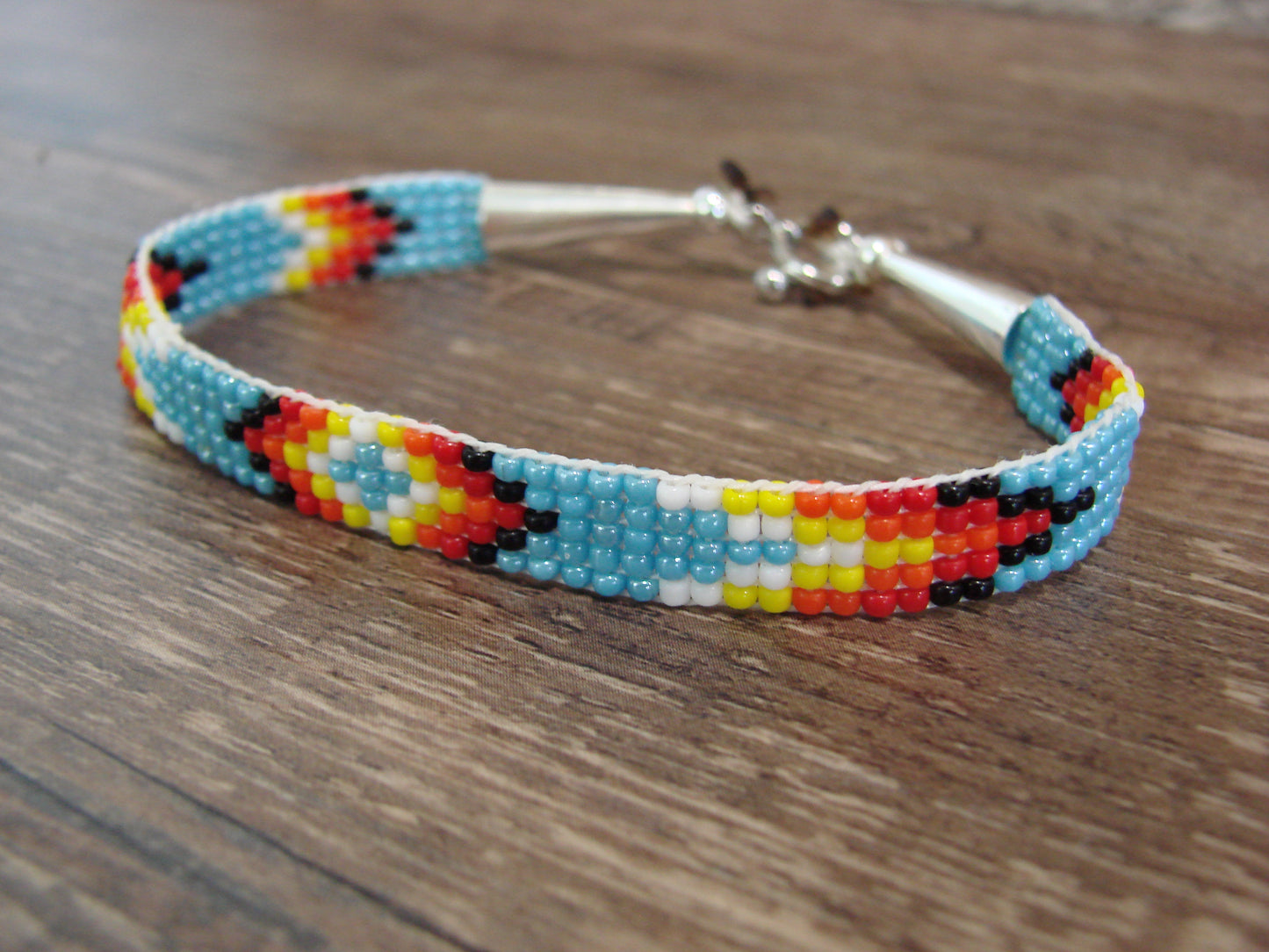 Native American Hand Beaded Bracelet by Cleveland