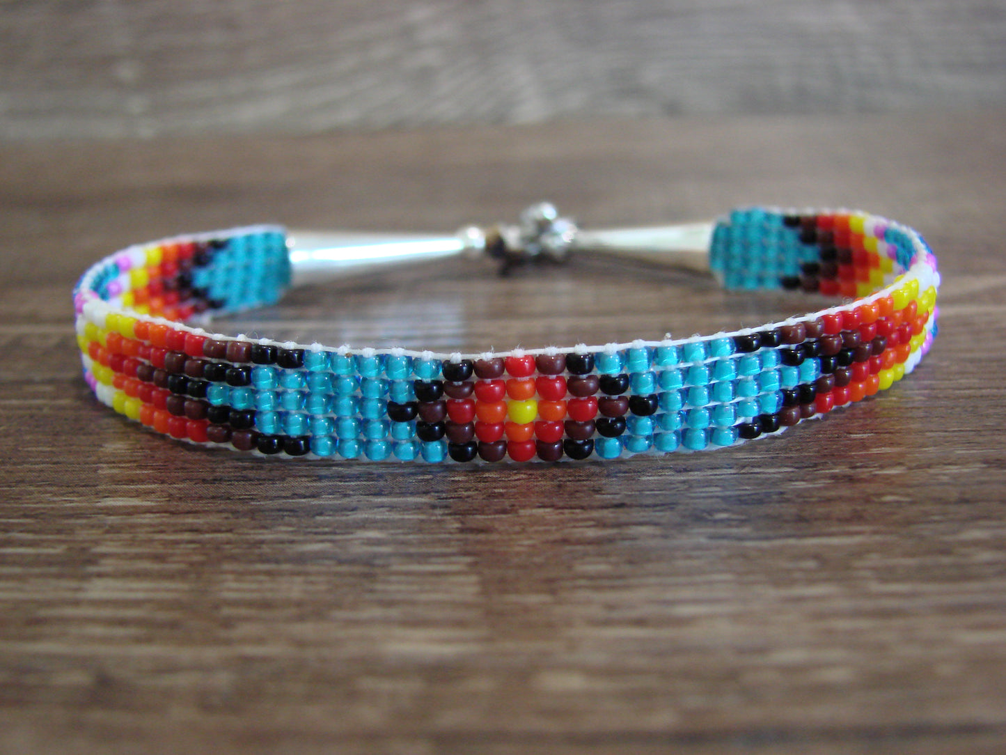 Native American Hand Beaded Bracelet by Cleveland